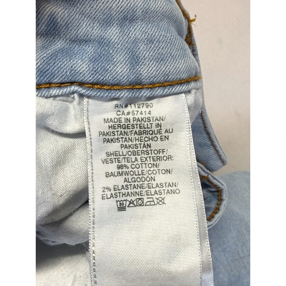 True Religion Billie Mid Rise Straight Jeans Men 32 Blue Light Wash Denim Cotton